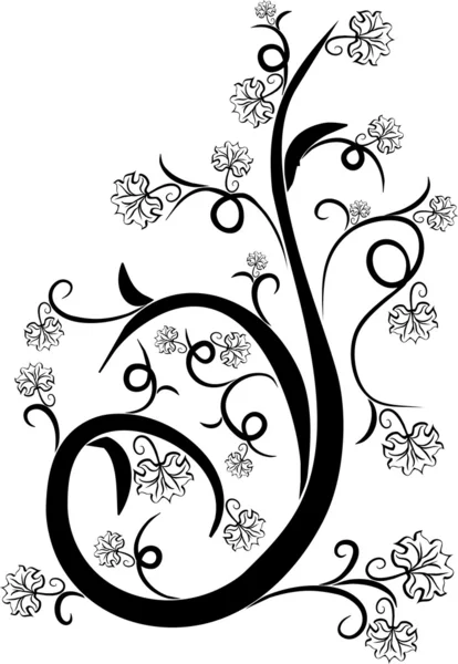 Floral design tetoválás — Stock Vector