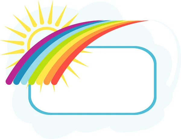 Rainbow banner — Stock vektor