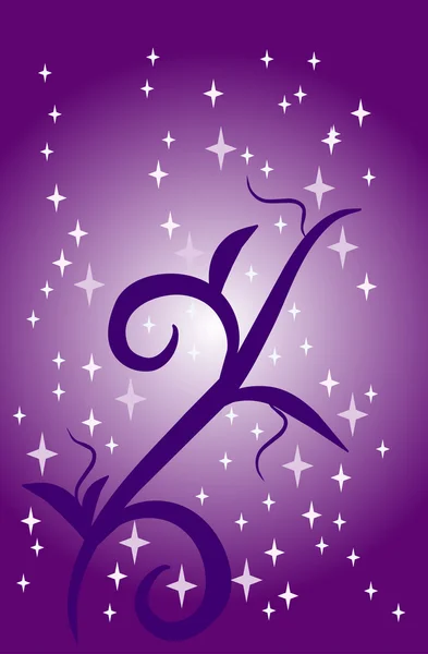 花の紫色の背景 — ストックベクタ