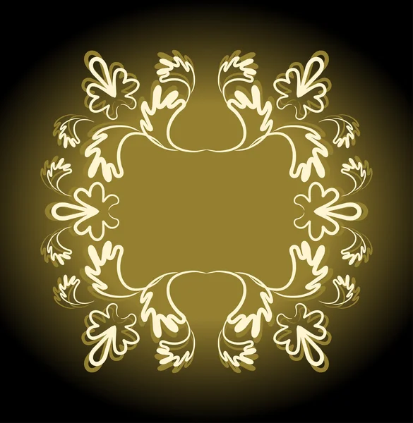 Retro guld kopia-utrymme seamless mönster — Stock vektor