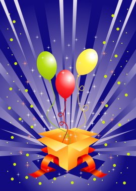 tatil kutu hediye balonları