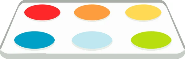 Kleur verfpintura del color — Stockvector