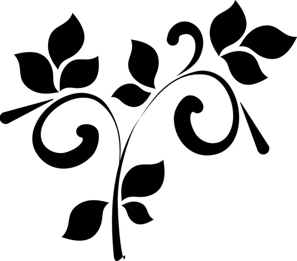 Дизайн цветочной татуировки — стоковый вектор