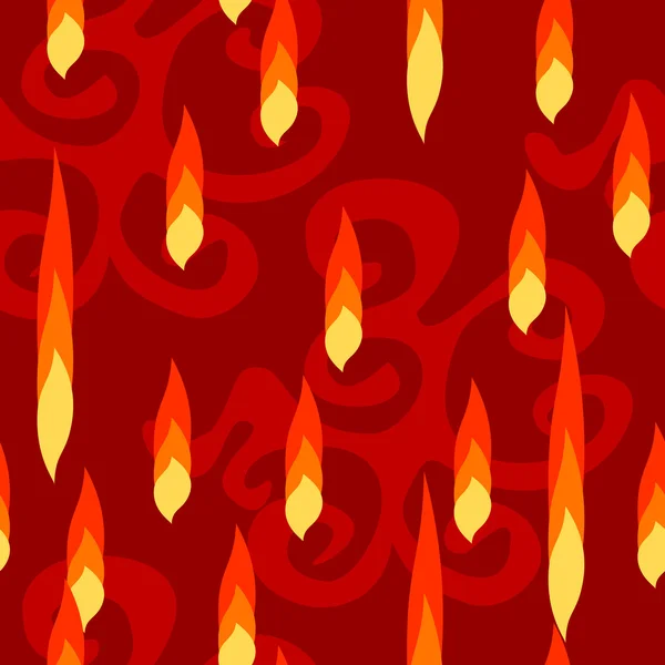 抽象火焰无缝模式 — 图库矢量图片