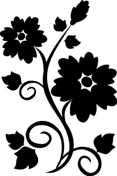 Floral tattoo — Stock Vector