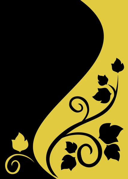 花柄のデザインの背景 — ストックベクタ