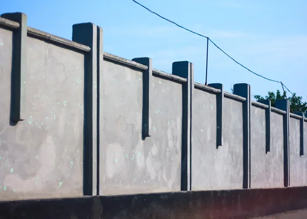 stock image Landscape concrete fence