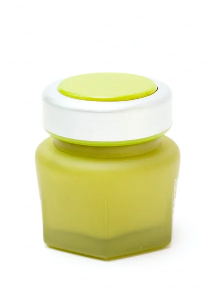 Cosmetic jar isolated on white — Stock Photo, Image