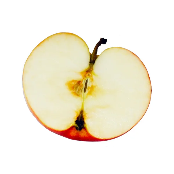 Apple isoliert auf Weiß — Stockfoto