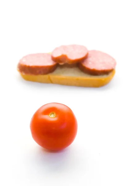 Tomate y Sandwich —  Fotos de Stock