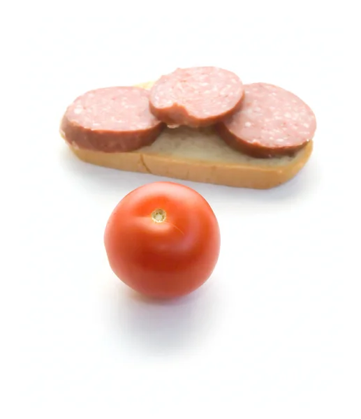 Tomate y Sandwich —  Fotos de Stock