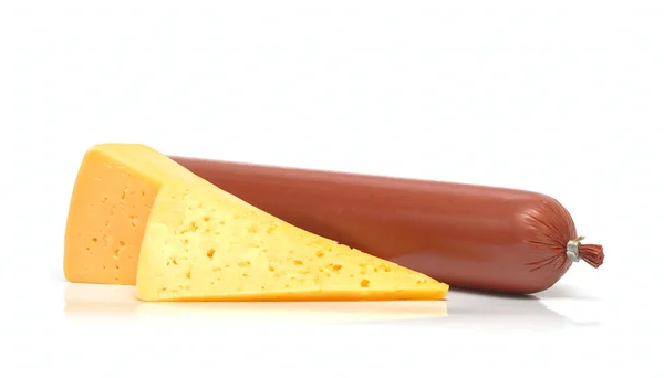 Cheese and sausage — Stock Photo, Image