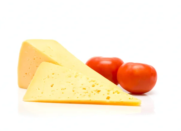 Sýr a rajče — Stock fotografie