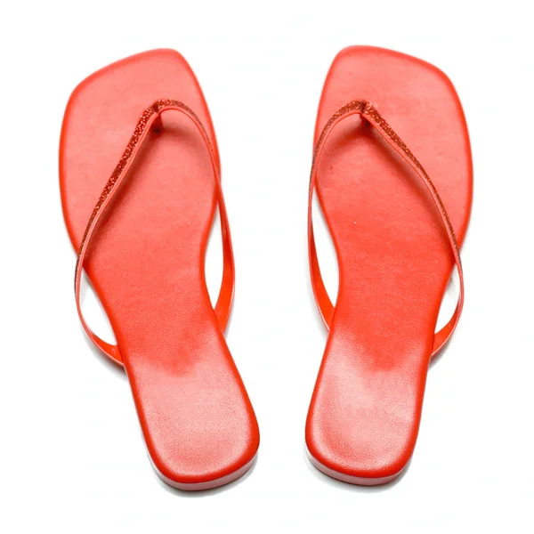 Rote Schuhe isoliert auf weißem Grund — Stockfoto