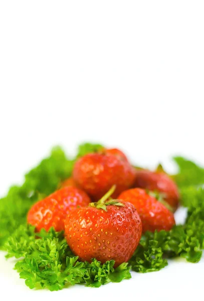 Strowberry isolerad på vit — Stockfoto