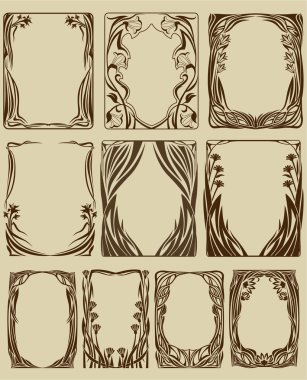 Set of frames clipart