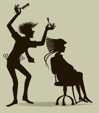 The hairdresser clipart