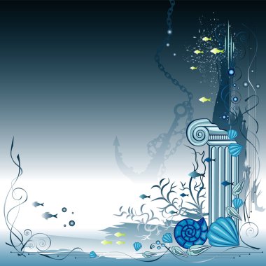 Underwater pease clipart