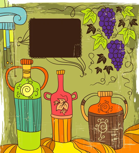 秋のワイン — ストックベクタ