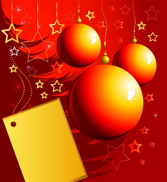 キャンドル付きのクリスマス カード — ストックベクタ