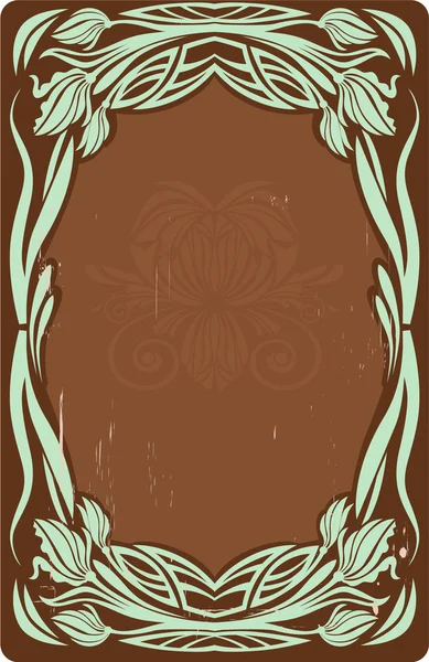 Art Nouveau ramme Royaltyfrie stock-illustrationer