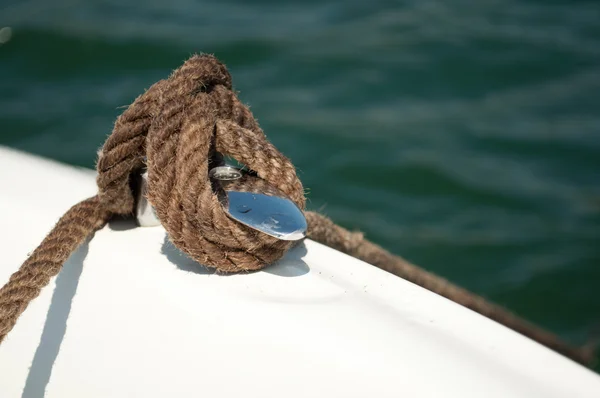 Supporto corda di ormeggio — Foto Stock
