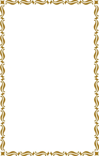 Frontière dorée — Image vectorielle