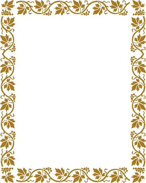 Frontière dorée — Image vectorielle