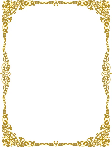 Golden Border — Stock Vector © SHAZAD #1462488