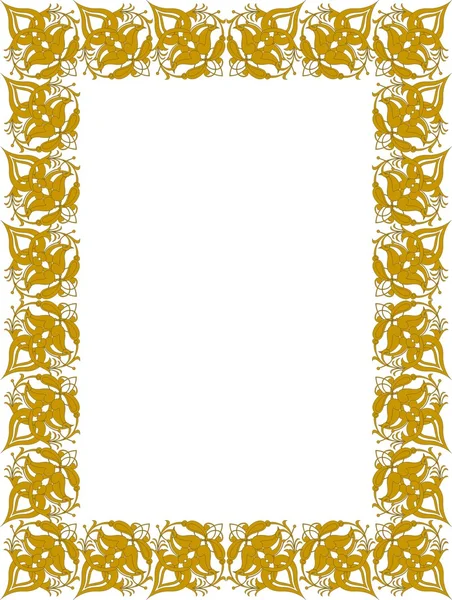 Frontera dorada — Archivo Imágenes Vectoriales