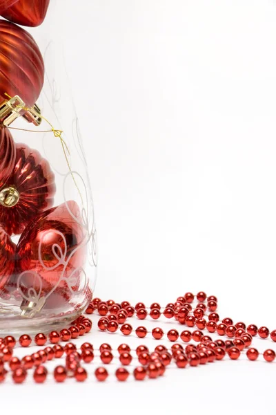 Christmas Balls in Vase — Stock Photo, Image