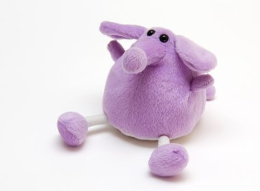 Purple Toy Elephant clipart