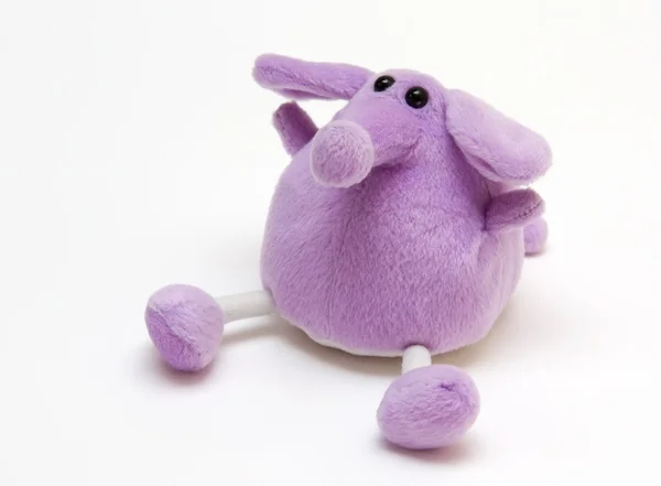Elefante de juguete púrpura — Foto de Stock