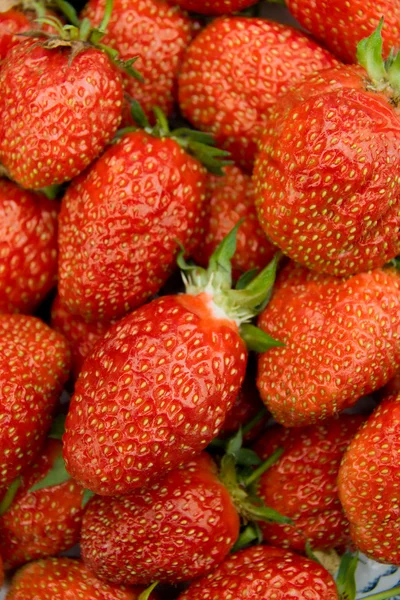 Söt röd jordgubbe bakgrund — Stockfoto