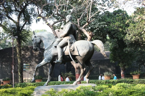 stock image Statue of a man on a horse