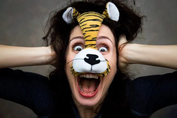 Grappige tijger — Stockfoto