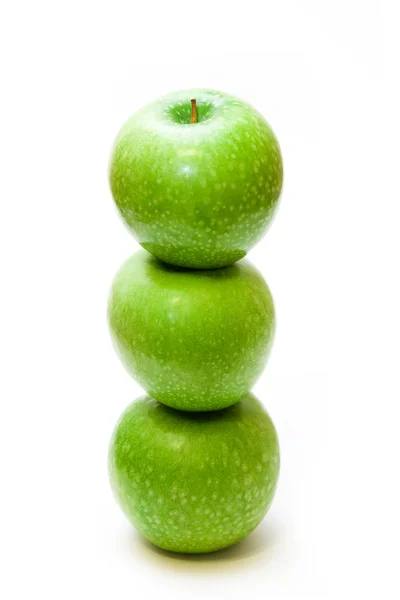 Column from apples — Stock Photo, Image