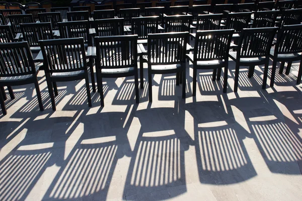 stock image Rows of free chairs