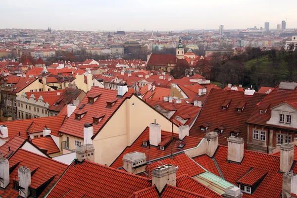 Praga - una città di tetti rossi . — Foto Stock