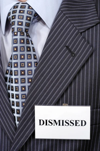 Dismissed person. — Stock Photo, Image