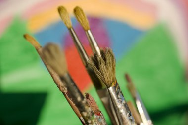 Paintbrushes clipart