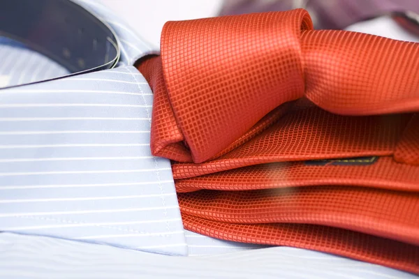 Necktie on a shirt — Stock Photo, Image