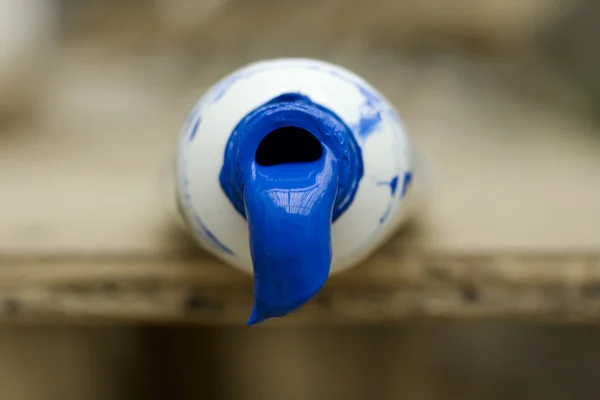 Mavi tüp — Stok fotoğraf