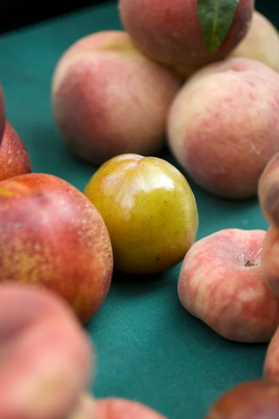 Peaches and Plums — Stock Photo, Image
