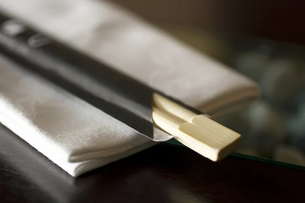 stock image Chopsticks with napkin