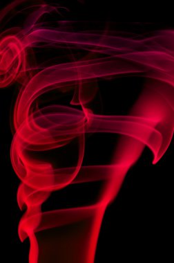 Abstract red smoke . clipart