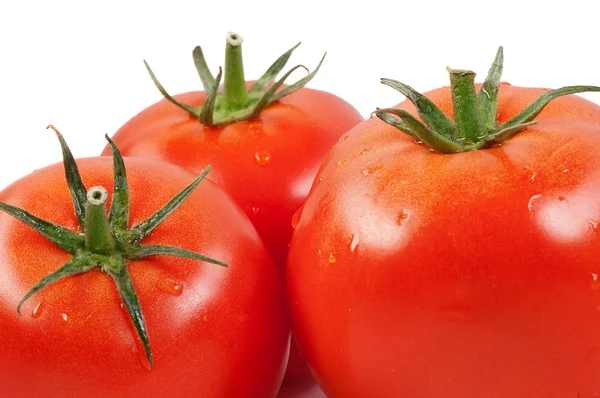 Tomaten: hele en snijd. — Stockfoto