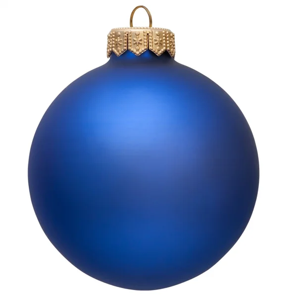Blauer Weihnachtsschmuck . — Stockfoto