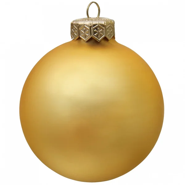 Yellow christmas ornament . — Stock Photo, Image