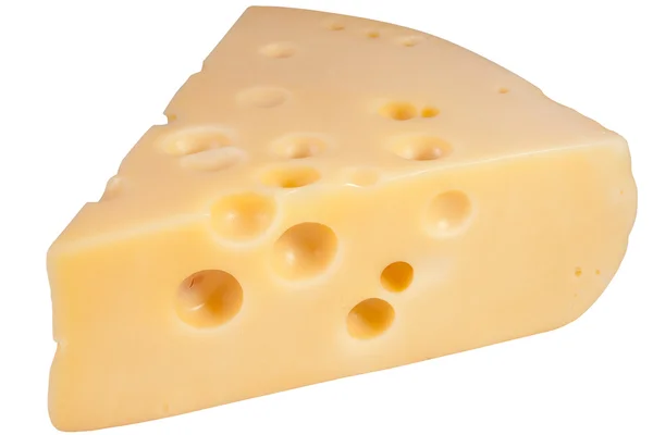 Käse isoliert auf einem weißen — Stockfoto